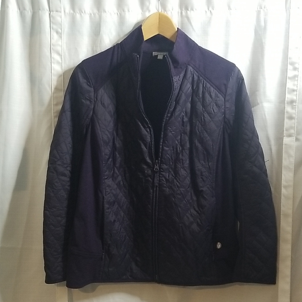 Talbots Women's Quilted Jacket - Deep Purple